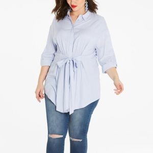 Simply Be Tie Front Blouse - Size 22